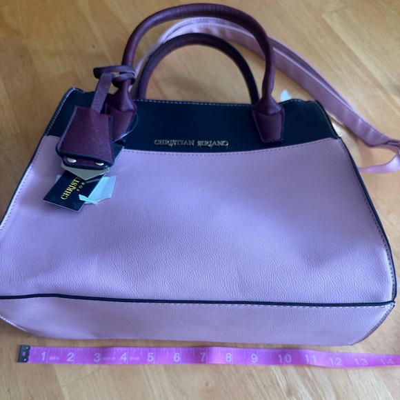 Christian Siriano for Payless Purse Handbag. NWT pink and burgundy. - Picture 2 of 8